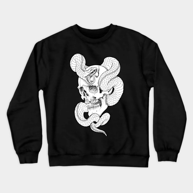 Skull and Snake Crewneck Sweatshirt by Guru